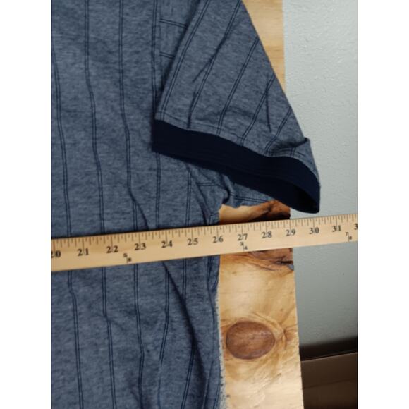 Dynasty Polo Shirt Mens XXL Blue Striped Tennessee Titans Embroidered Knit Sport - Picture 8 of 10